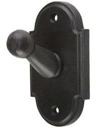 Solid-Bronze Bath Hook with Arched Plate